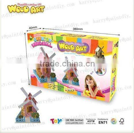 DIY WOODEN Windmill Shed EDUCATIONAL TOYS FOR CHILD