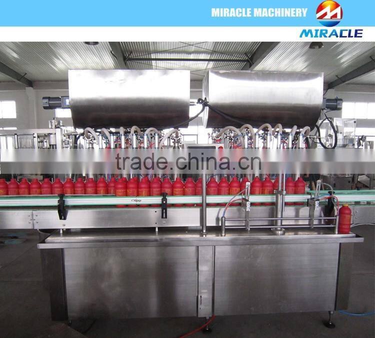 High Filling Accuracy Peanut butter Filling Machine with Plastic and Glass Bottles(+8618503862093)