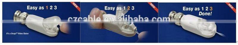 1 Port Passive Twisted Pair Video Balun Transceiver for Surveillance Cameras