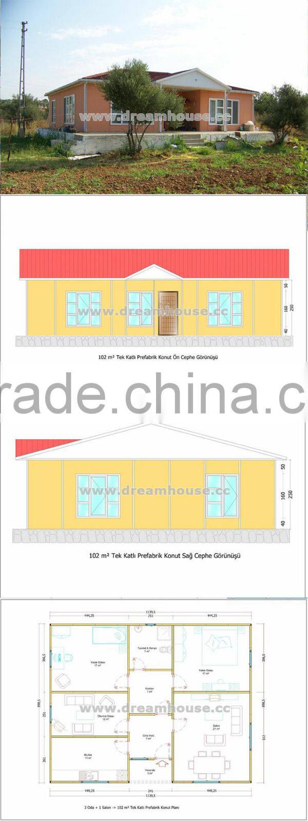 Cheap price EPS sandwich panel prefab house/prefab homes/casa prefabricada modulares