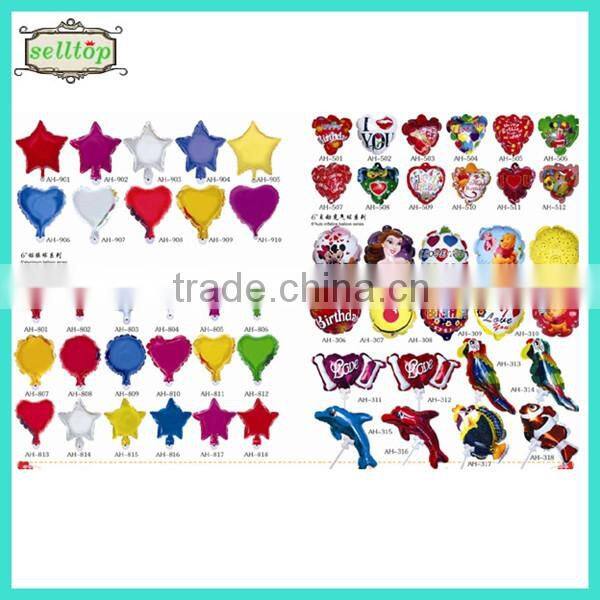 2014 high quality different size foil balloons wholesale