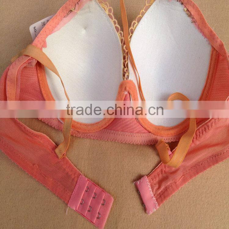 0.47USD Hot Newest Style Fashional Ladies Embroidery Cheap Ladies Hot Young Ladies Latest Design Bra/ 32-40BC Cup ( kczd172)