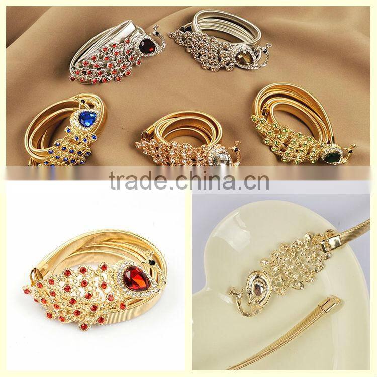 Promotional new products sri lanka jewellery peacock belly chain