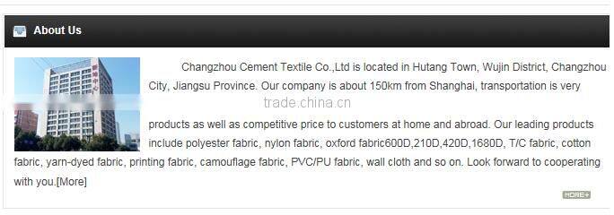 210D 100% nylon fabric with PVC coated for suitcase