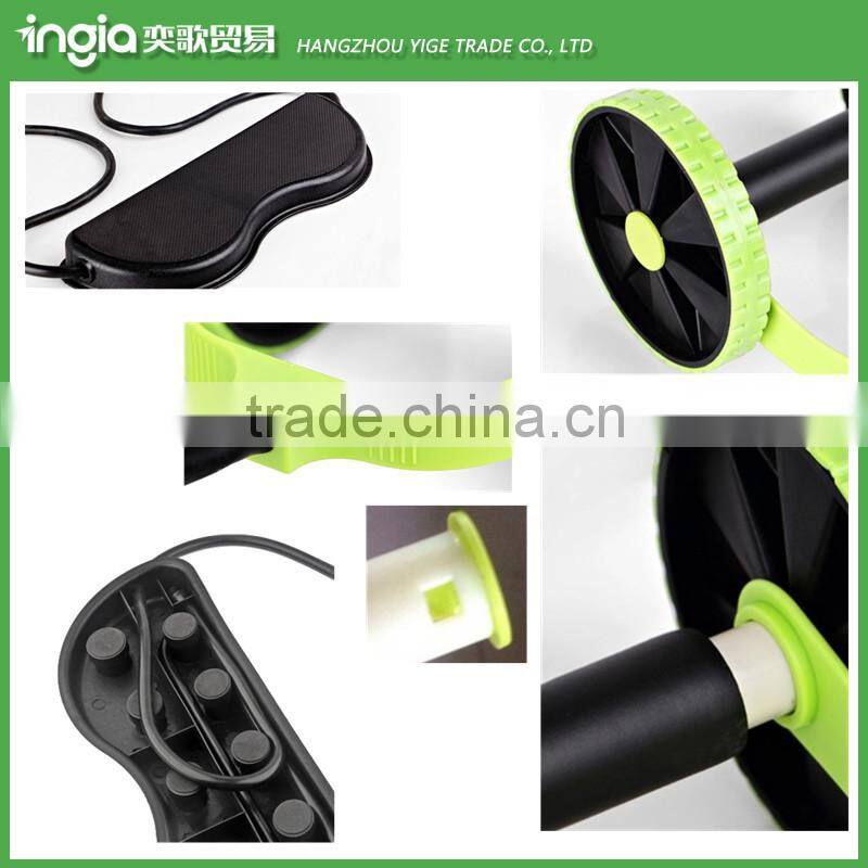 3 in 1 Foam Roller Multi-function Abdominal Fitness Equipment AB Roller Pull Rope