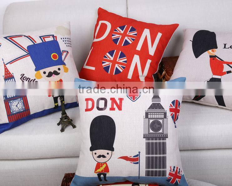 European and American style pillow, cotton and linen cushion for leaning on, restoring ancient ways to figure custom