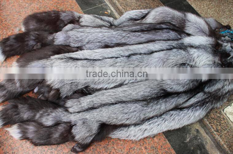 Wholepiece Real FOX fur skin stole of natural fur Natural Color animal Fur