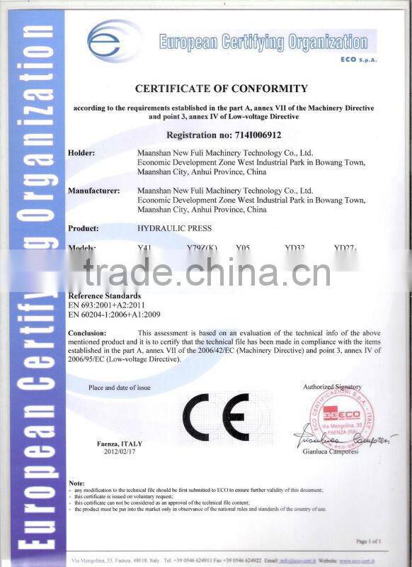 Supply high quantity Four-Column Hydraulic Press from China