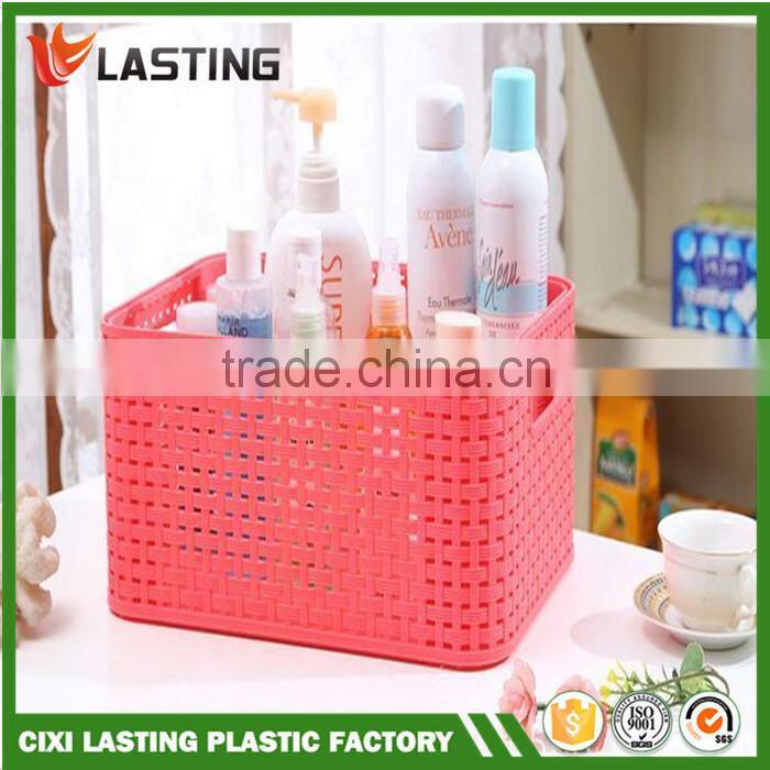 2015 new Plastic Large Plastic Laila Handy Tidy Basket Rattan Style