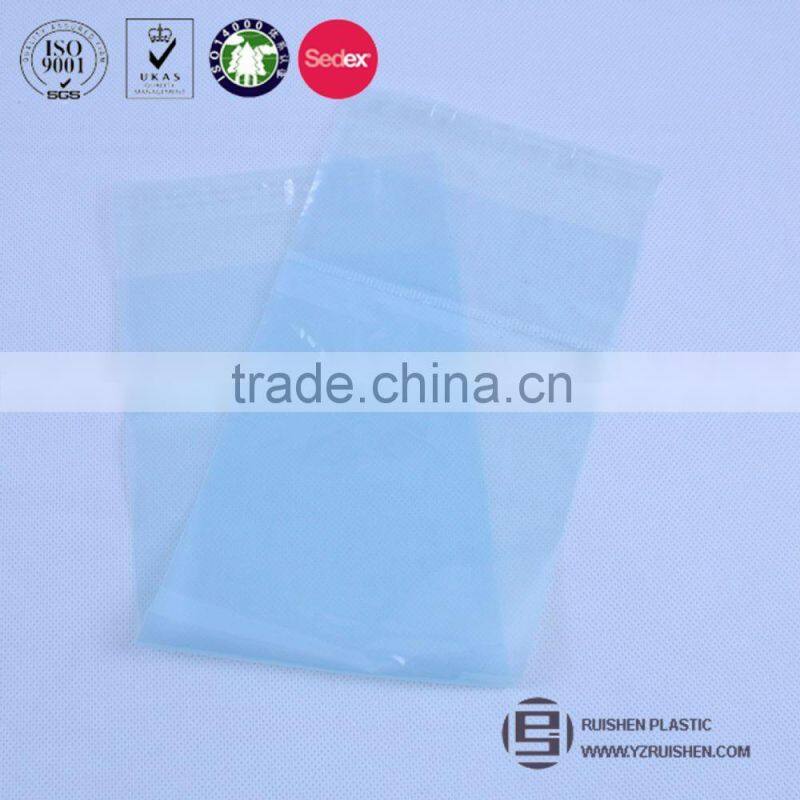 Printed flat plastic bopp self adhesive header bag