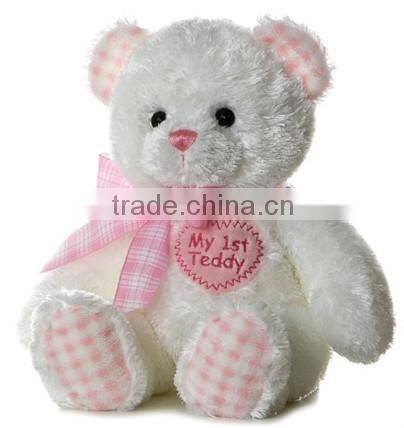 stuffed bearteddy bear toy/organic cotton teddy bear
