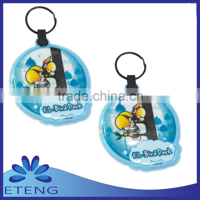 custom printed pvc led keychain