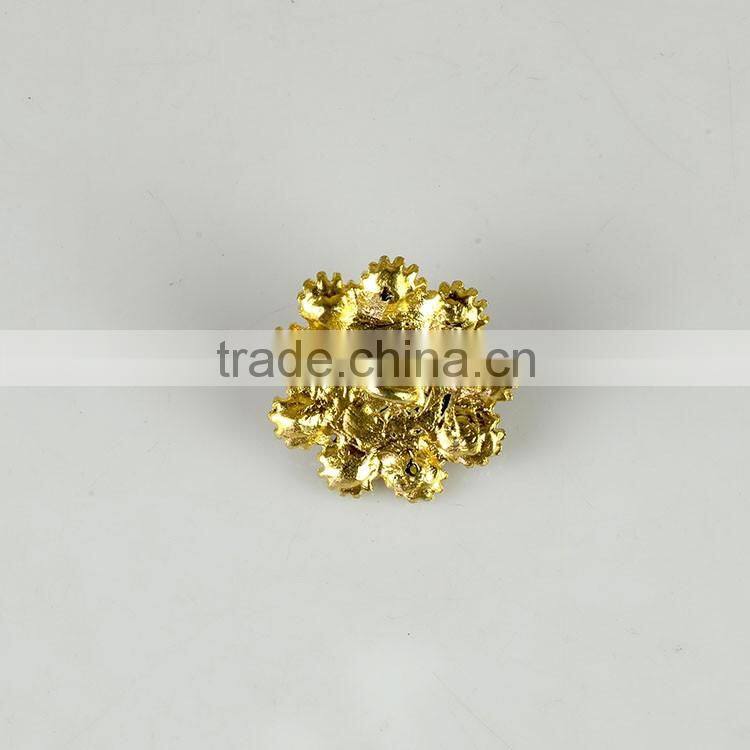 Sapphire Gem Brooch Pin with Rhinestone, Sapphire Crystal Pin Brooch with Gem, Sapphire Round Brooch Pin for wedding design