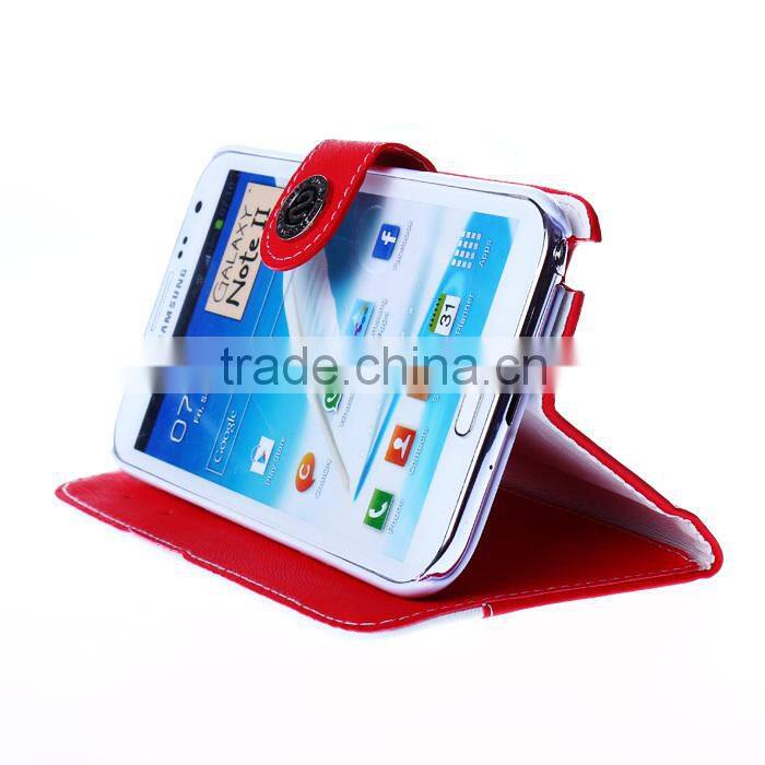 New Arrival Flip Wallet Stand PU Case for Samsung S3/S4