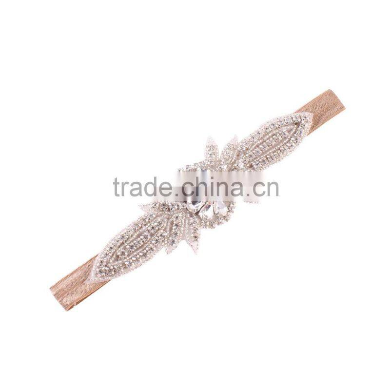 New floral Vintage Rhinestone Headband Baby girl crystal Headband glisten Headband baby hair accessories photo props wh-1813