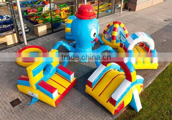 Funny adult inflatable obstacle course inflatable octopus playground for sale