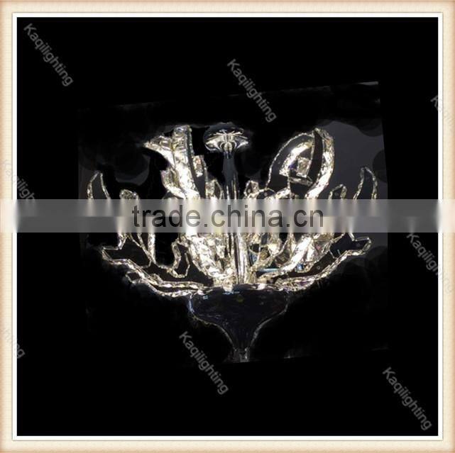 Factory-outlet Luxury Big Crystal led Chandeliers Exquisite carft Clear K9 Modern Pendant Hanging Light for villa, hotel, hall