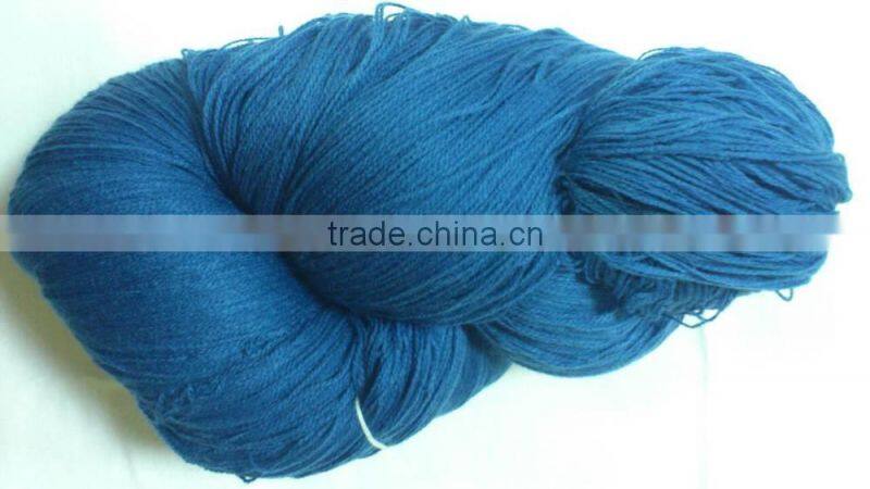2/28 SMM 100% ACRYLIC CASHMERE LIKE SEMI DULL RAW WHITE YARN HAND KNITTING YARN