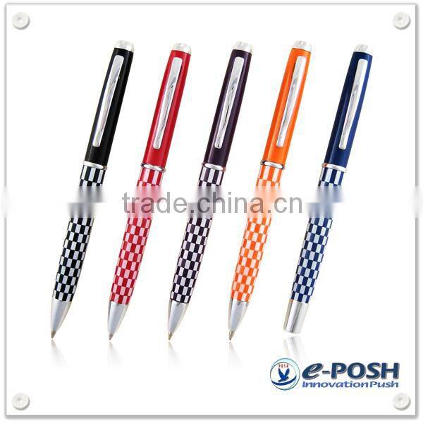 Novelty quality business gift set metal roller tip electric engrave sign ball pen