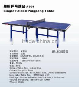 Single Fold Ping Pong Table