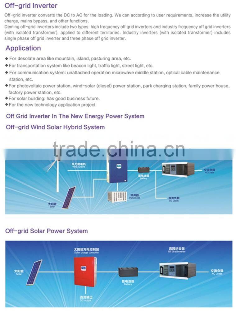 HLD! single phase off grid pure sine wave inverter 30kw for solar wind power system