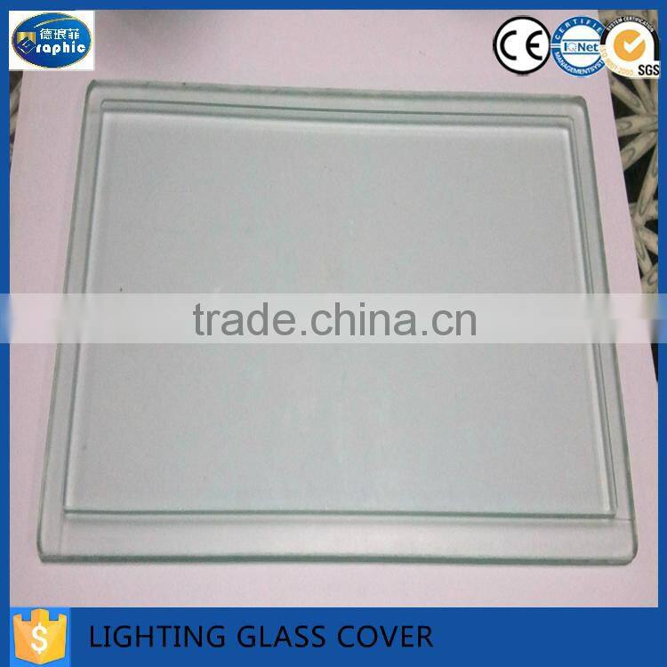 square light cover glass/oval lighting glass shade/glass lamp cover
