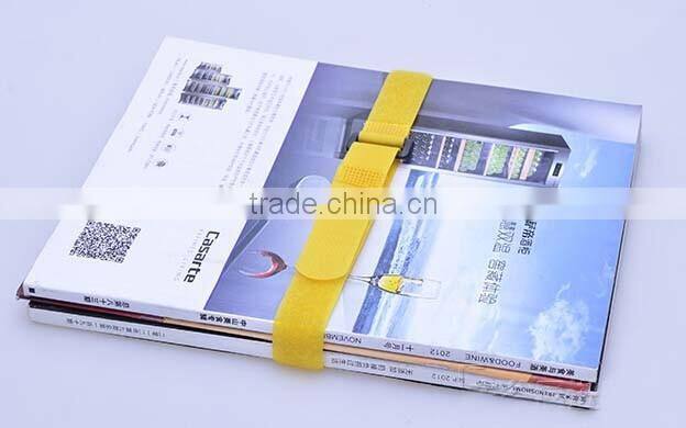 adjustable cable strap hook and loop with plastic buckle