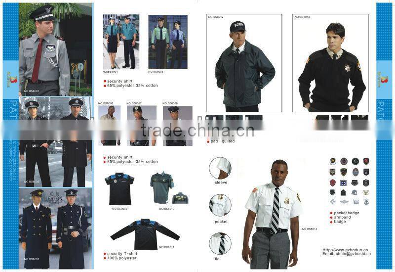 men security uniform ,custom made security guard uniform