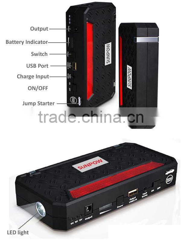 SUNPOW pocket jump starter mini booster jump starter for a car