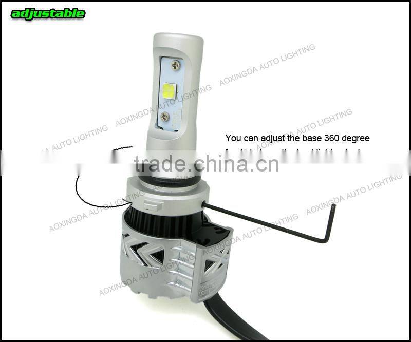 AOXINGDA 2016 DC12-24V 6000lm H7 H8 H9 H11 H16 5202 9005 9006 auto led headlight H4 H13 9004 G8 headlight,