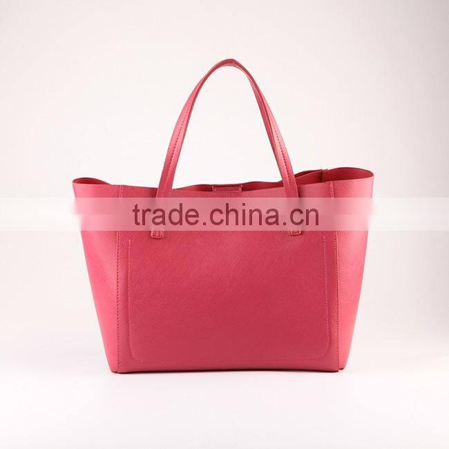 5072- 2016 new best selling knot decorative fuchsia color lady wholesale tote handbag designer hand bags