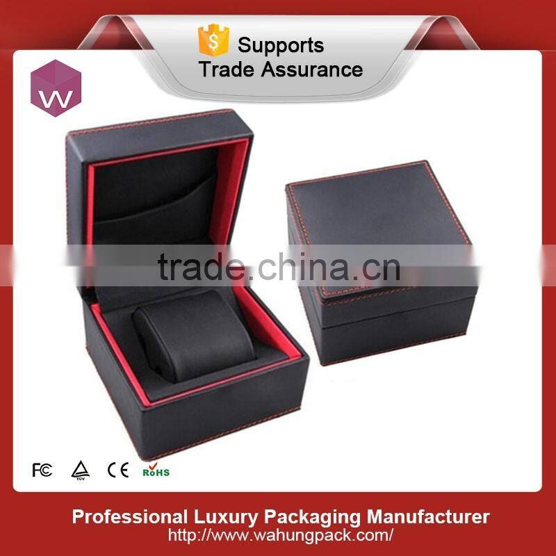 black popular 2016 belt leather watch box 6 slots