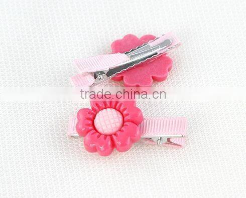 flower plastic hair clip kids hair accessories set