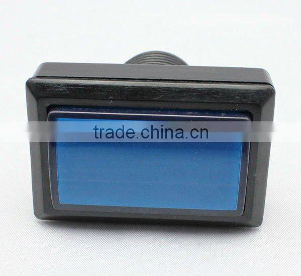 50.5*33 Rectangle with LED white plastic arcade game machine push button switch electric DJMAX pushbutton switch