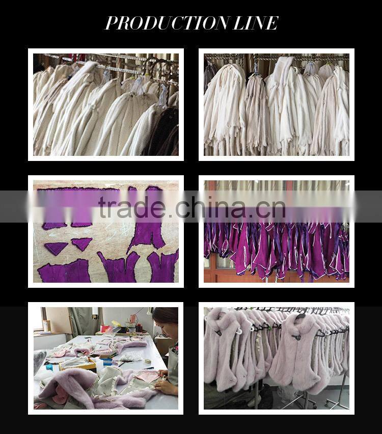 factory price plus size russian style black long mink fur coat for winter