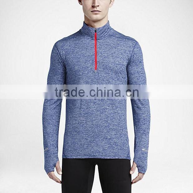 American t-shirt mens long sleeve gym t-shirts skin tights training gym shirt