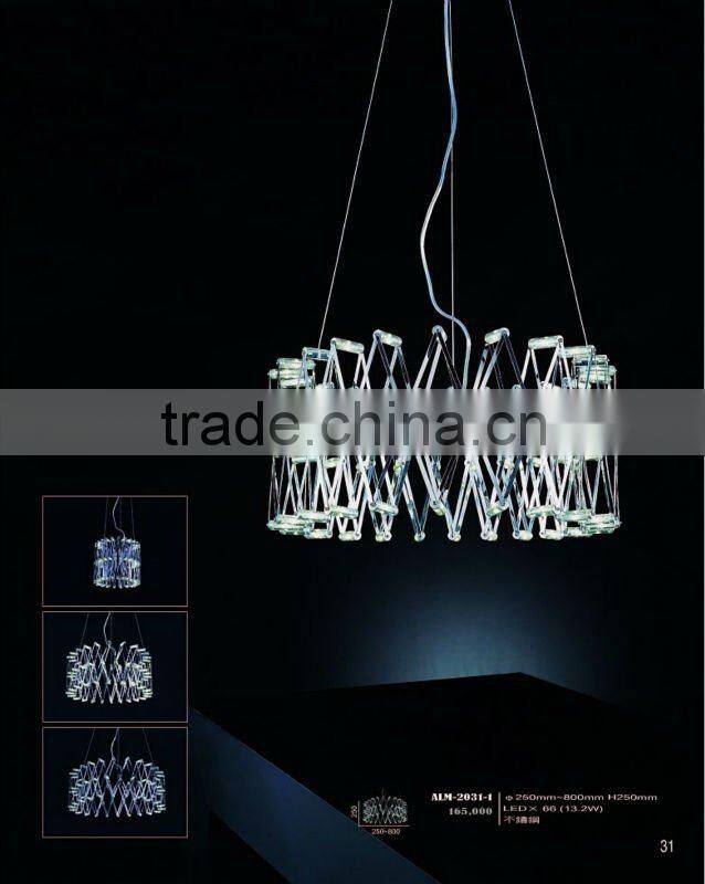 Epistar White Square Acrylic Pendant LED Chandelier for Home