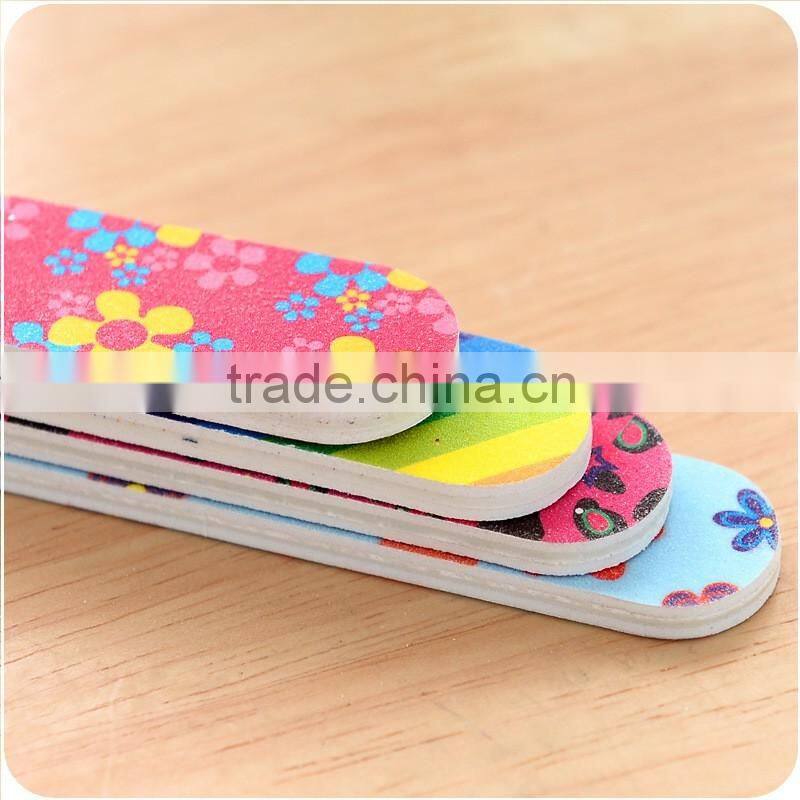 colorful flower nail file fashion nail tool design