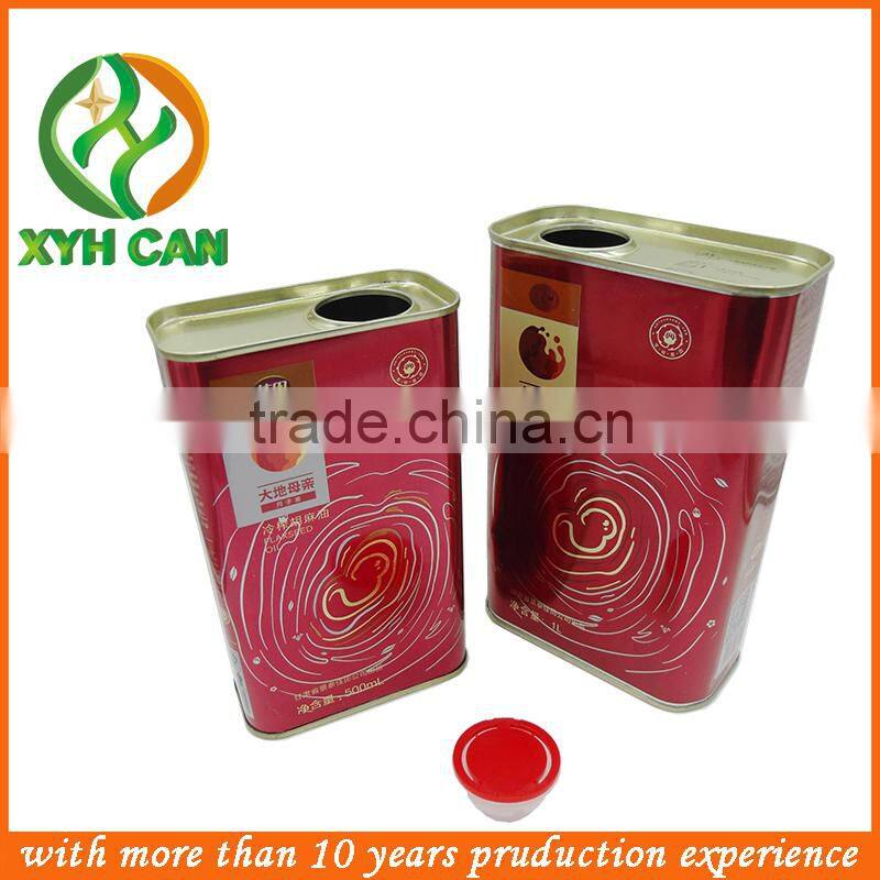 Easy Open End Metal Tin Can for canned oil