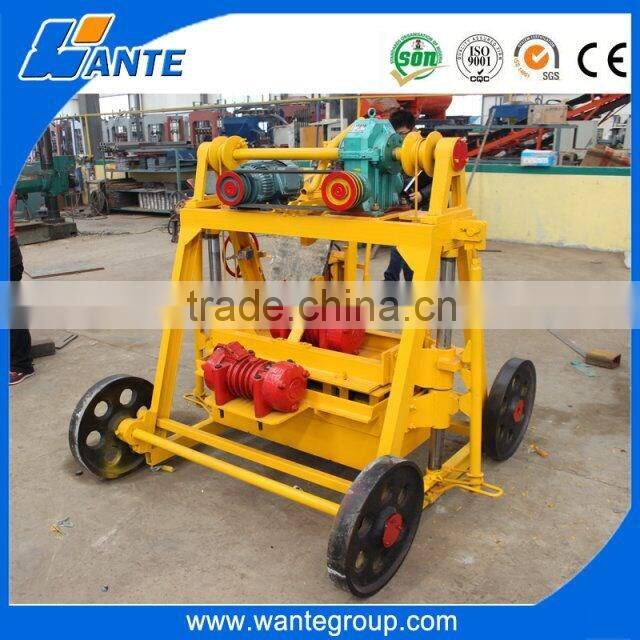 WANTE MACHINERY QT40-3B egg laying small size cement hollow brick making machine