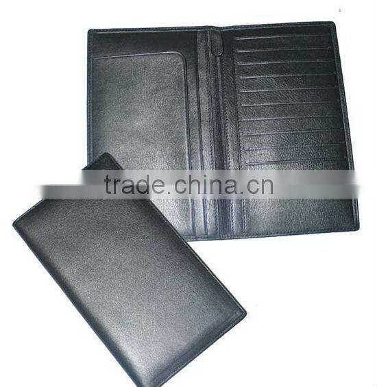 Embossed pu leather travel ticket holder