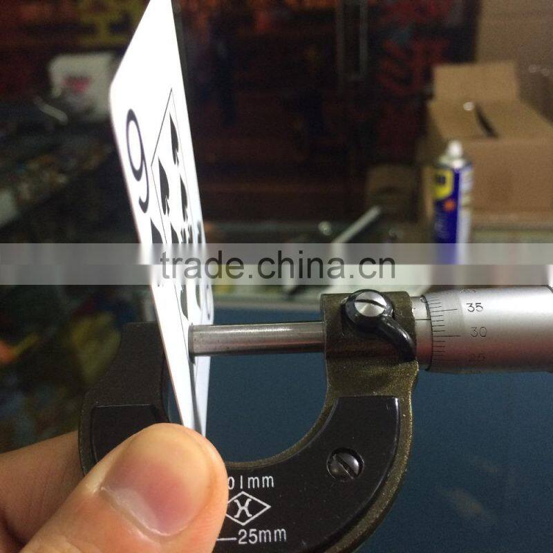 High end plastic playing cards thickness with custom logo