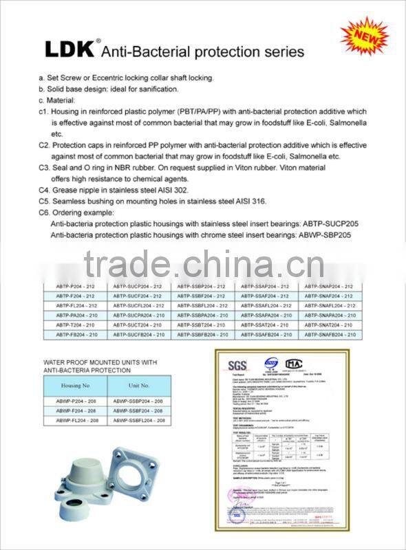 LDK SSUCT205 pillow block bearing stainless steel
