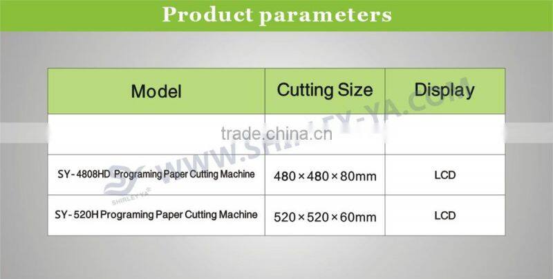 convenient operation Shirley-ya a4 size paper cutting machine