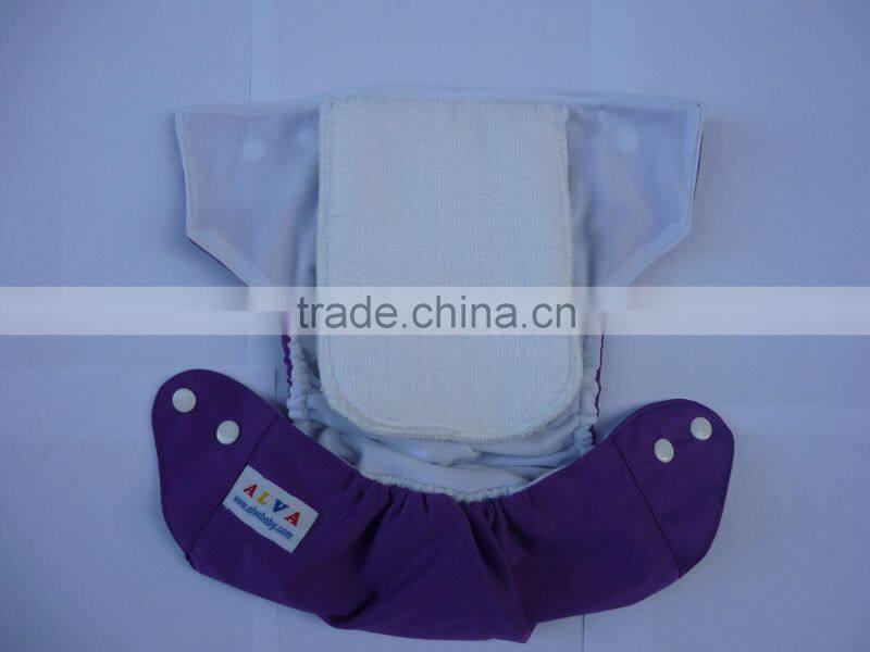 ALVA Cute Reusable Baby Cloth Diaper with Hook and Loop Fastener