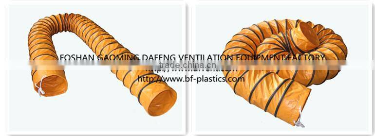 12 inch PVC fire resistant insulated flexible duct