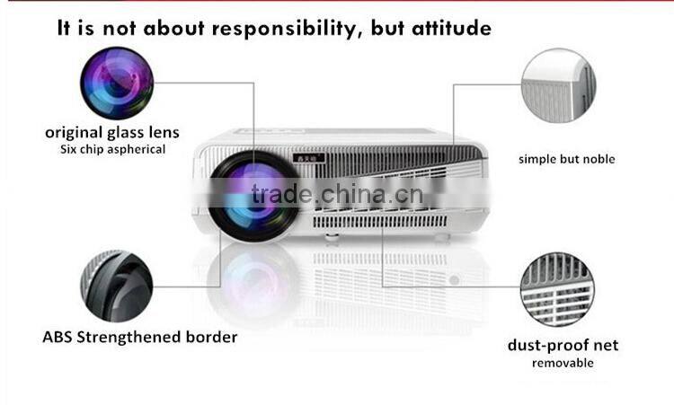 Brightest 4500lumens Native 1280*800 Full HD Led Digital Smart Projector,Wireless connect to iPhone/iPad