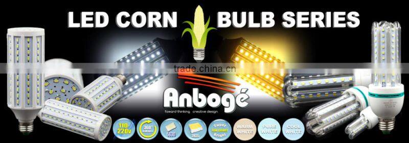 2015 U shape energy saving 3w 4w 5w 6w 7w 8w 9w 10w 12w 15w 18w 16w 20w 23w 24w e27 led corn lamp bulb