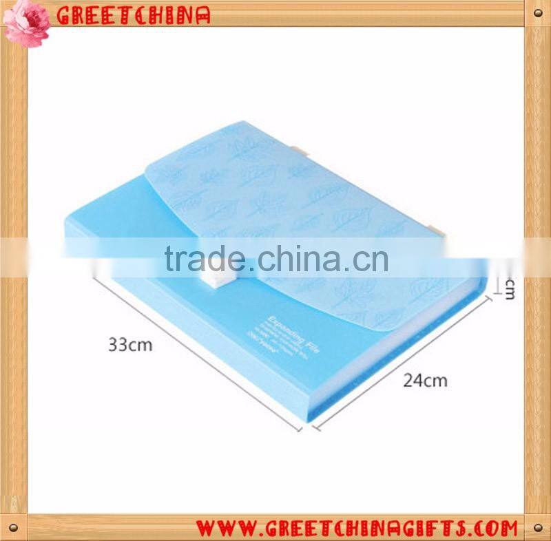 A4 Custom Candy Color Cute Multilayers Expanding File Folder With Handle