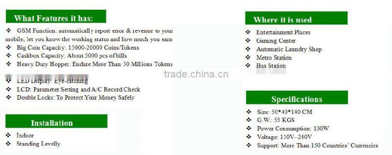 Coin Vending Machine using in Laundry